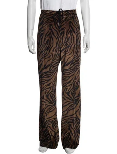 Pre-owned Tom Ford Animal Print Pants In Brown