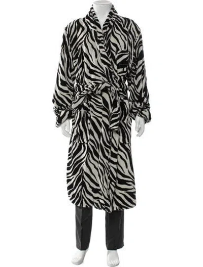 Pre-owned Tom Ford Animal Print Robe In Black