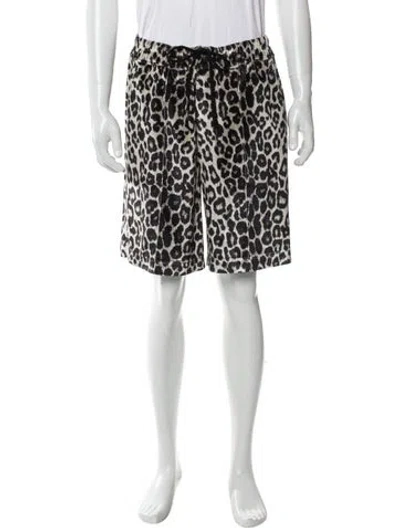 Pre-owned Tom Ford Animal Print Shorts In Green