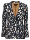 Tom Ford Leopard Print Sculpted Blazer Jacket