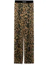 Tom Ford Animal Print Trousers With Elasticated Logo Waistband In Animal Print