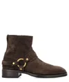 Tom Ford Man Ankle Boots Dark Brown Size 9 Calfskin In Brown
