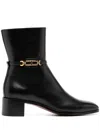 Tom Ford Whitney Leather Ankle Boots In Black