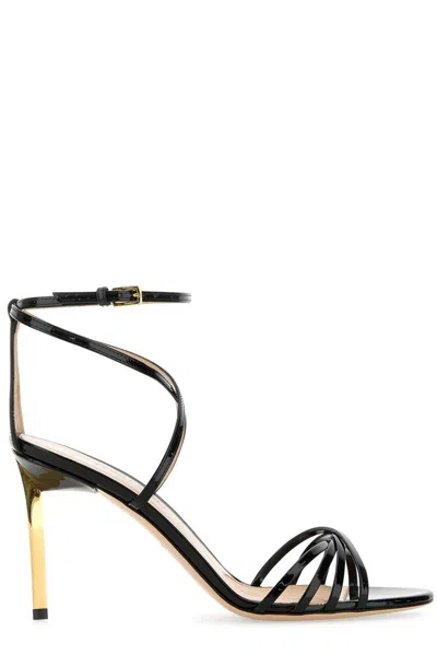 Tom Ford Ankle Strapped Ida Sandals In Black