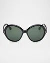 Tom Ford Annabelle-02 Acetate Butterfly Sunglasses