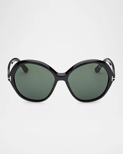Tom Ford Annabelle-02 Acetate Butterfly Sunglasses