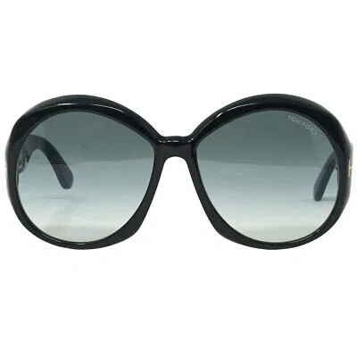 Pre-owned Tom Ford Annabelle Ft1010 01b Black Sunglasses