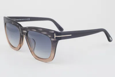 Pre-owned Tom Ford Anoushka 371 20b Gray Peach / Gray Gradient Sunglasses Tf371 20b 57mm
