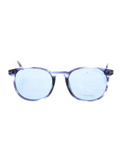 Pre-owned Tom Ford Ansel Wayfarer Sunglasses In Black