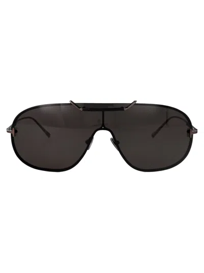 Tom Ford Antracite Luc / Fumo Acetate Sunglasses In Black