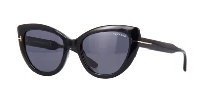 Pre-owned Tom Ford Anya Ft 0762 Black/grey (01a) Sunglasses In Gray