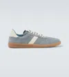 Tom Ford Archer Leather-trimmed Suede Sneakers In Multi