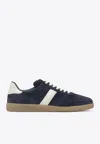Tom Ford Low Top Sneakers With Contrast Heel Tab In Blue