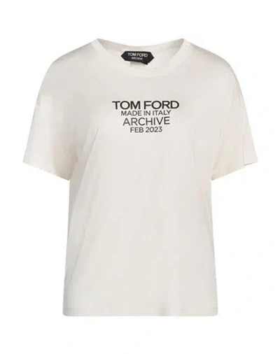 Tom Ford Women's T-shirt With Logo In White