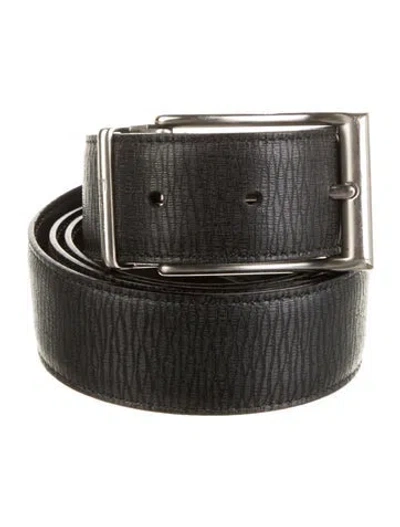 Pre-owned Tom Ford Arkin Leather Belt In Black