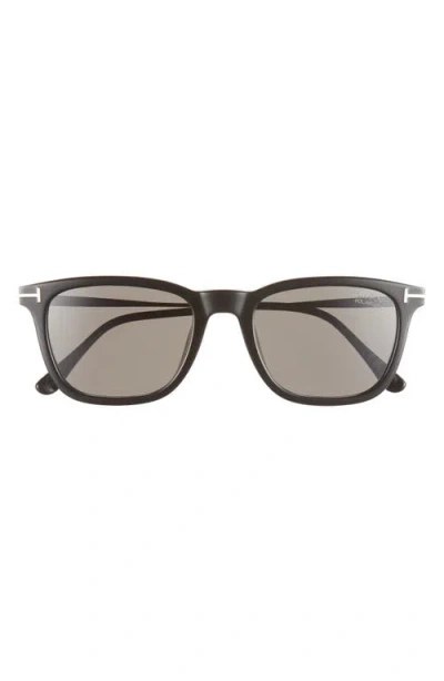 Tom Ford Arnaud 53mm Polarized Square Sunglasses In Neutral