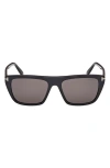 Tom Ford Aslan 56mm Rectangular Sunglasses