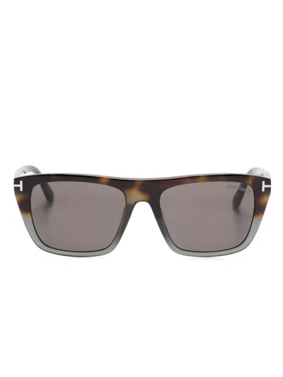 Tom Ford Aslan Sunglasses In Brown