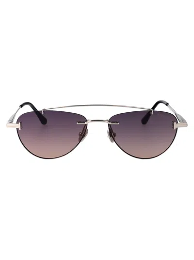 Tom Ford Astor-02 Sunglasses In Gray