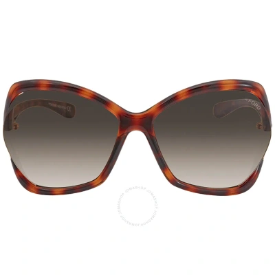 Tom Ford Astrid Gradient Roviex Butterfly Ladies Sunglasses Ft0579 53k 61