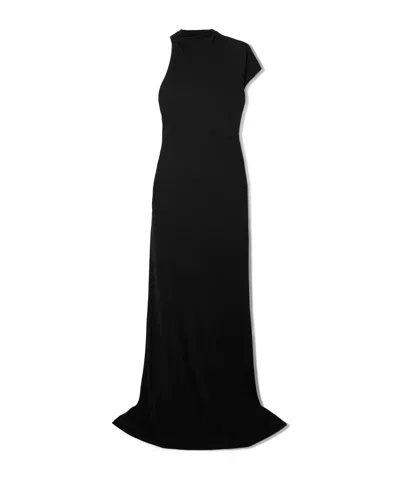 Tom Ford Asymmetric Evening Dress In Black