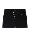 Tom Ford Asymmetrical Denim Shorts In Black