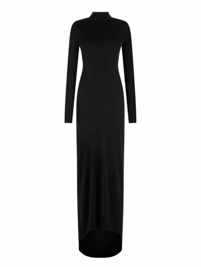 Tom Ford Asymmetrical Evening Dress In Black