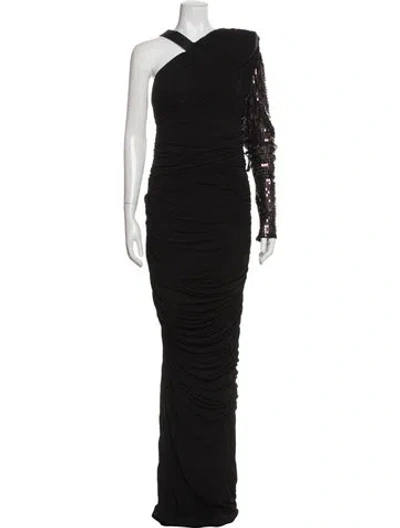 Pre-owned Tom Ford Asymmetrical Long Dress In Black