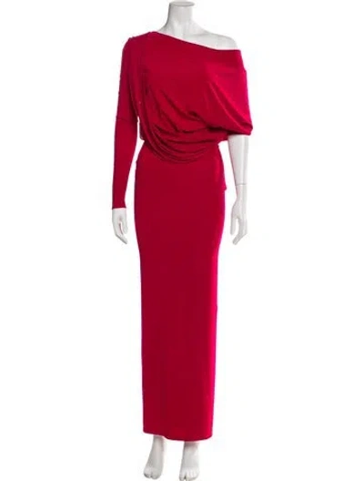 Pre-owned Tom Ford Asymmetrical Long Dress In Pink