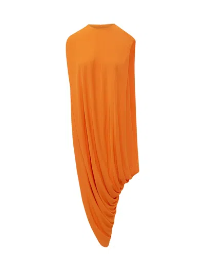 Tom Ford Asymmetrical Sleeveless Suit In Orange
