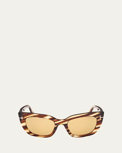 TOM FORD ATHENA ACETATE CAT-EYE SUNGLASSES