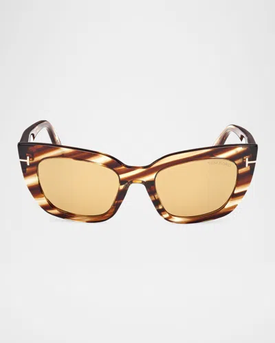 TOM FORD ATHENA ACETATE CAT-EYE SUNGLASSES