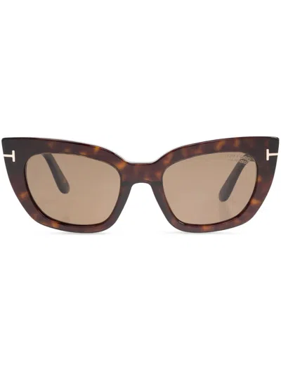 Tom Ford Athena Sunglasses In Brown