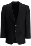 TOM FORD TOM FORD ATTICUS SINGLE BREASTED JACKET IN WOOL AND