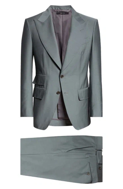 Tom Ford Atticus Wool & Silk Suit In Military Green