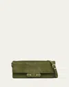 Tom Ford Aube East-west Goat Suede Shoulder Bag In Green