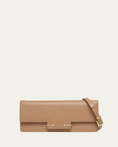 Tom Ford Aube Leather East-west Shoulder Bag In Brown