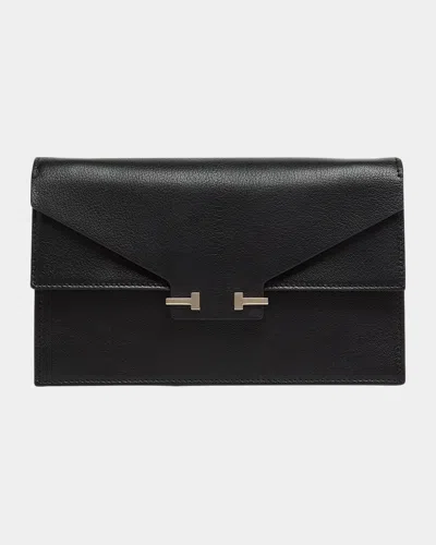 Tom Ford Aube Mini Leather Shoulder Bag In Black
