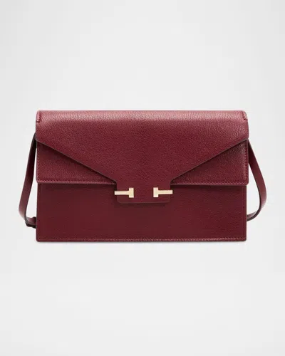 Tom Ford Aube Mini Leather Shoulder Bag In Red