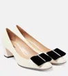 Tom Ford Audrey 55 Bow-detail Patent Leather Pumps In White