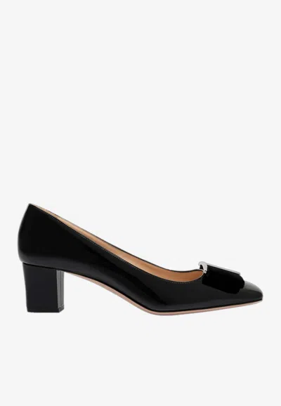 TOM FORD AUDREY 55 PUMPS IN PATENT LEATHER AND VELVET