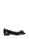 Tom Ford Audrey Bow-embellished Patent-leather Ballet Flats In Black