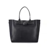 Tom Ford Audrey Large Black Leather Tote Bag In Black