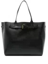 Tom Ford Hammered Leather Tote Bag In Black