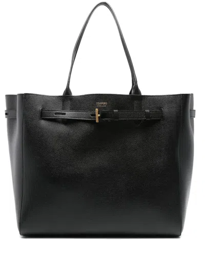 TOM FORD AUDREY LEATHER TOTE BAG