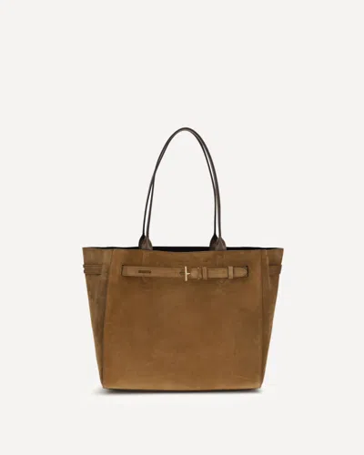 Tom Ford Audrey Medium Tote Bag In Brown