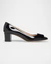 Tom Ford Audrey Velvet Bow Ballerina Pump In Black