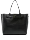 Tom Ford Black Audrey Medium Leather Tote Bag In Black
