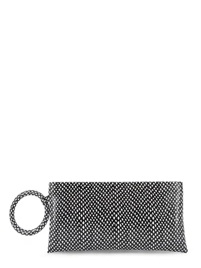 Tom Ford Aura Leather Clutch Bag With Snake Motif