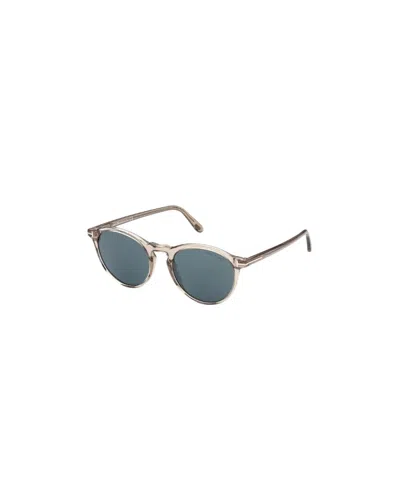 Tom Ford Aurele Round-frame Sunglasses In Brown